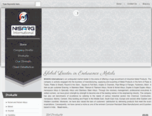 Tablet Screenshot of nisarginternational.com